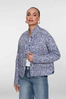 Wehkamp Geisha jasje quilted blauw aanbieding