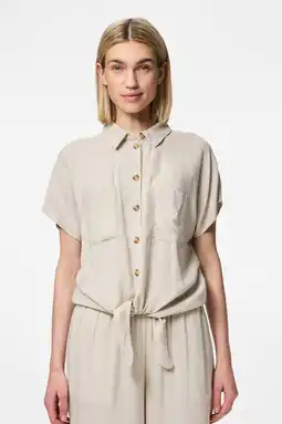 Wehkamp PIECES blouse beige aanbieding