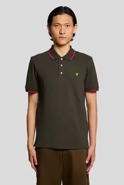 Wehkamp Lyle & Scott regular polo donkergroen aanbieding