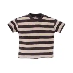 Wehkamp Z8 newborn badstof T-shirt Joppe bruin/beige aanbieding