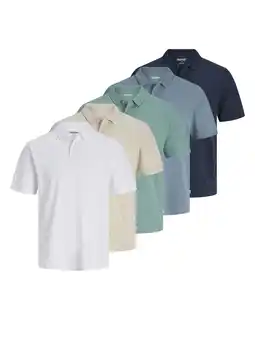 Wehkamp JACK & JONES ESSENTIALS slim polo multi - (set van5) aanbieding