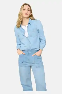 Wehkamp LOLALIZA blouse light blue denim aanbieding