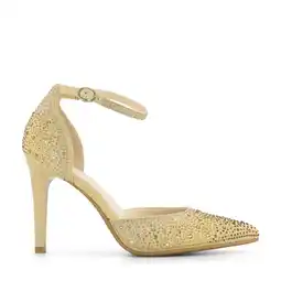 Wehkamp Graceland pumps met strass goud aanbieding