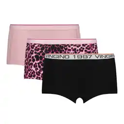 Wehkamp Vingino short - roze/zwart (set van 3) aanbieding