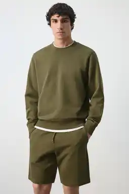 Wehkamp Mango Man sweater donkergroen aanbieding