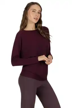 Wehkamp Urban Goddess sportshirt Budhi donkerrood aanbieding