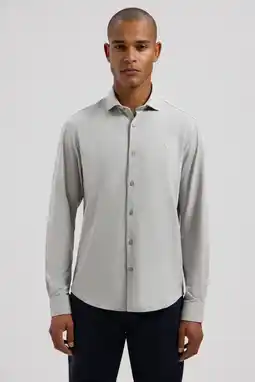 Wehkamp Dstrezzed slim casual overhemd grijs aanbieding