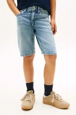 Wehkamp Tommy Hilfiger straight denim short medium blue denim aanbieding