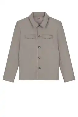 Wehkamp Malelions overshirt met wol taupe aanbieding