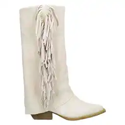 Wehkamp Manfield suède cowboy boots ecru aanbieding