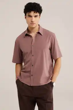 Wehkamp WE Fashion regular casual overhemd oudroze aanbieding