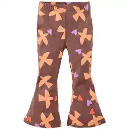 Wehkamp Z8 mini flared broek Fayenna bruin/oranje/lila aanbieding