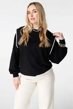 Wehkamp MS Mode sweater zwart aanbieding