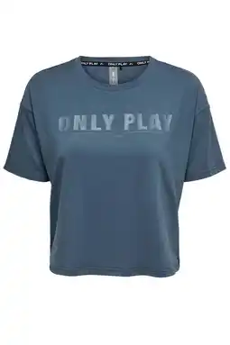 Wehkamp ONLY PLAY sportshirt ONPJEP grijsblauw aanbieding