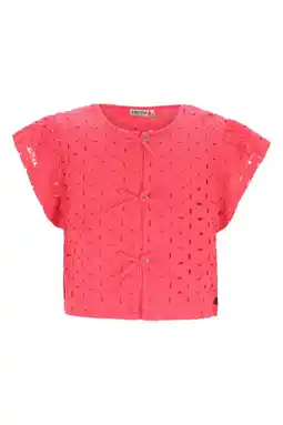 Wehkamp Like Flo blousetop rood broderie aanbieding