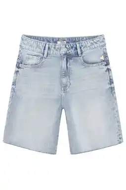 Wehkamp Indian Blue Jeans regularwaist short light blue denim aanbieding