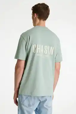 Wehkamp CHASIN' oversized T-shirt met backprint groen aanbieding
