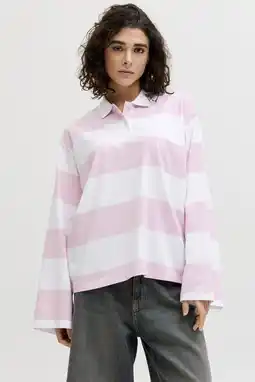 Wehkamp JJXX gestreepte top lichtroze aanbieding