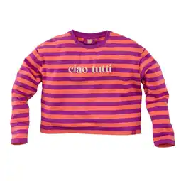 Wehkamp Z8 kids longsleeve Adriana violet/oranje aanbieding