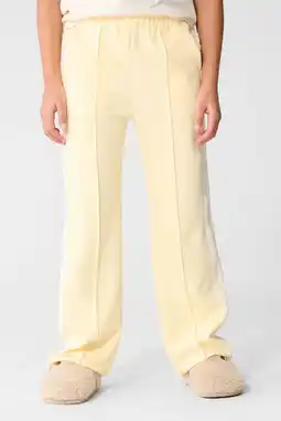 Wehkamp Shoeby wide leg broek lichtgeel aanbieding