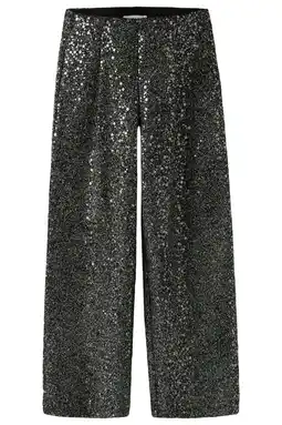 Wehkamp NAME IT KIDS wide leg casual broek zwart aanbieding