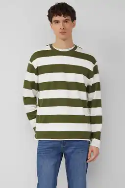 Wehkamp s.Oliver gestreepte longsleeve donkergroen aanbieding