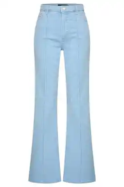 Wehkamp Claudia Sträter flared jeans light blue denim aanbieding