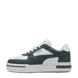 Wehkamp Puma CA Pro Classic II leren sneakers wit/donkergroen aanbieding