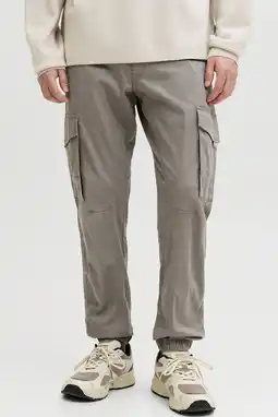 Wehkamp JACK & JONES PANTS STUDIO JPSTPAUL slim cargobroek taupe aanbieding