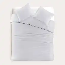 Wehkamp Studio LIVIT perkal katoenen dekbedovertrek lits-jumeaux lichtgrijs (240x220 cm) aanbieding