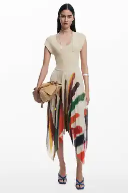 Wehkamp Desigual zomerjurk ecru aanbieding