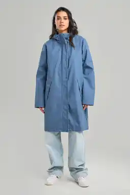 Wehkamp America Today regenjas Janah lichtblauw aanbieding