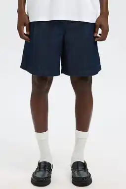 Wehkamp Selected denim loose short dark blue denim aanbieding