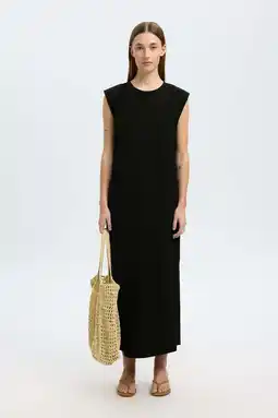 Wehkamp Selected maxi jurk zwart aanbieding