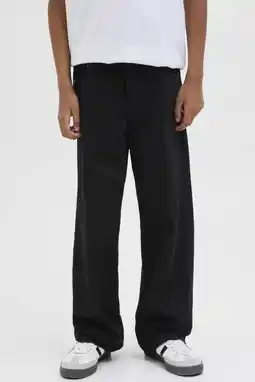 Wehkamp JACK & JONES JUNIOR highwaist baggy jeans black denim aanbieding