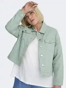Wehkamp ONLY CARMAKOMA spijkerjas mintgroen aanbieding
