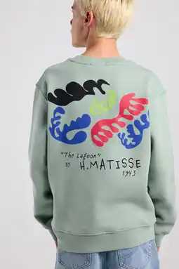 Wehkamp America Today sweater met backprint lichtgroen aanbieding