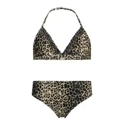 Wehkamp Vingino triangel bikini met panterprint bruin aanbieding