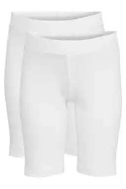Wehkamp Anytime biker shorts wit (set van 2) aanbieding