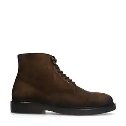 Wehkamp Manfield suède veterboots bruin aanbieding