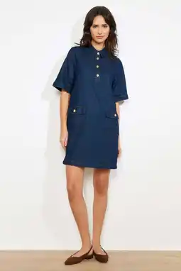 Wehkamp LOLALIZA denim spijkerjurk dark blue denim aanbieding