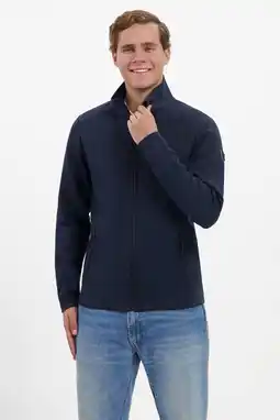 Wehkamp Kjelvik fleece vest Patrik donkerblauw aanbieding