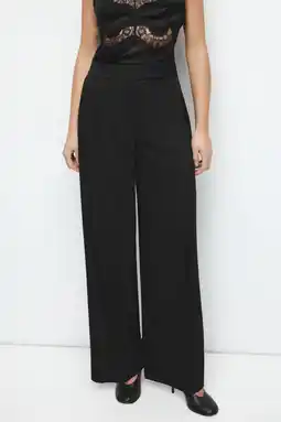Wehkamp Mango regularwaist broek zwart aanbieding