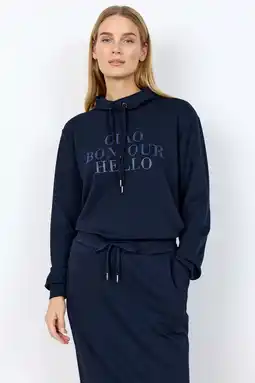 Wehkamp Soyaconcept sweater marineblauw aanbieding