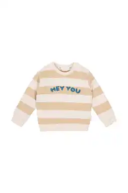 Wehkamp Little Dutch gestreepte sweater zand aanbieding