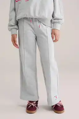 Wehkamp WE Fashion casual broek grijs melange aanbieding