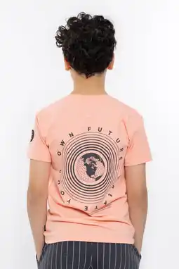 Wehkamp No Way Monday T-shirt met backprint roze aanbieding