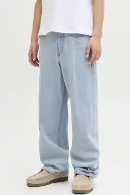 Wehkamp JACK & JONES JUNIOR loose fit jeans baggy jeans light blue denim aanbieding
