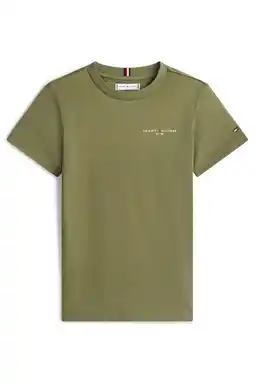 Wehkamp Tommy Hilfiger kids T-shirt armygroen aanbieding