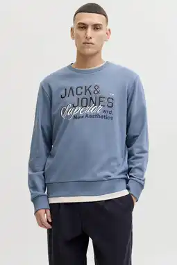 Wehkamp JACK & JONES ESSENTIALS sweater blauw aanbieding